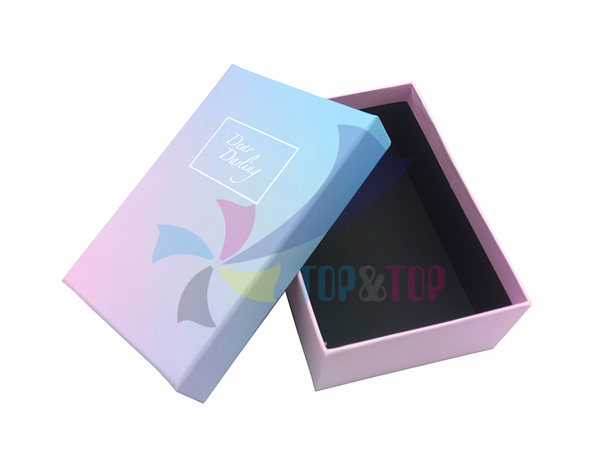 pink lid and base gift box
