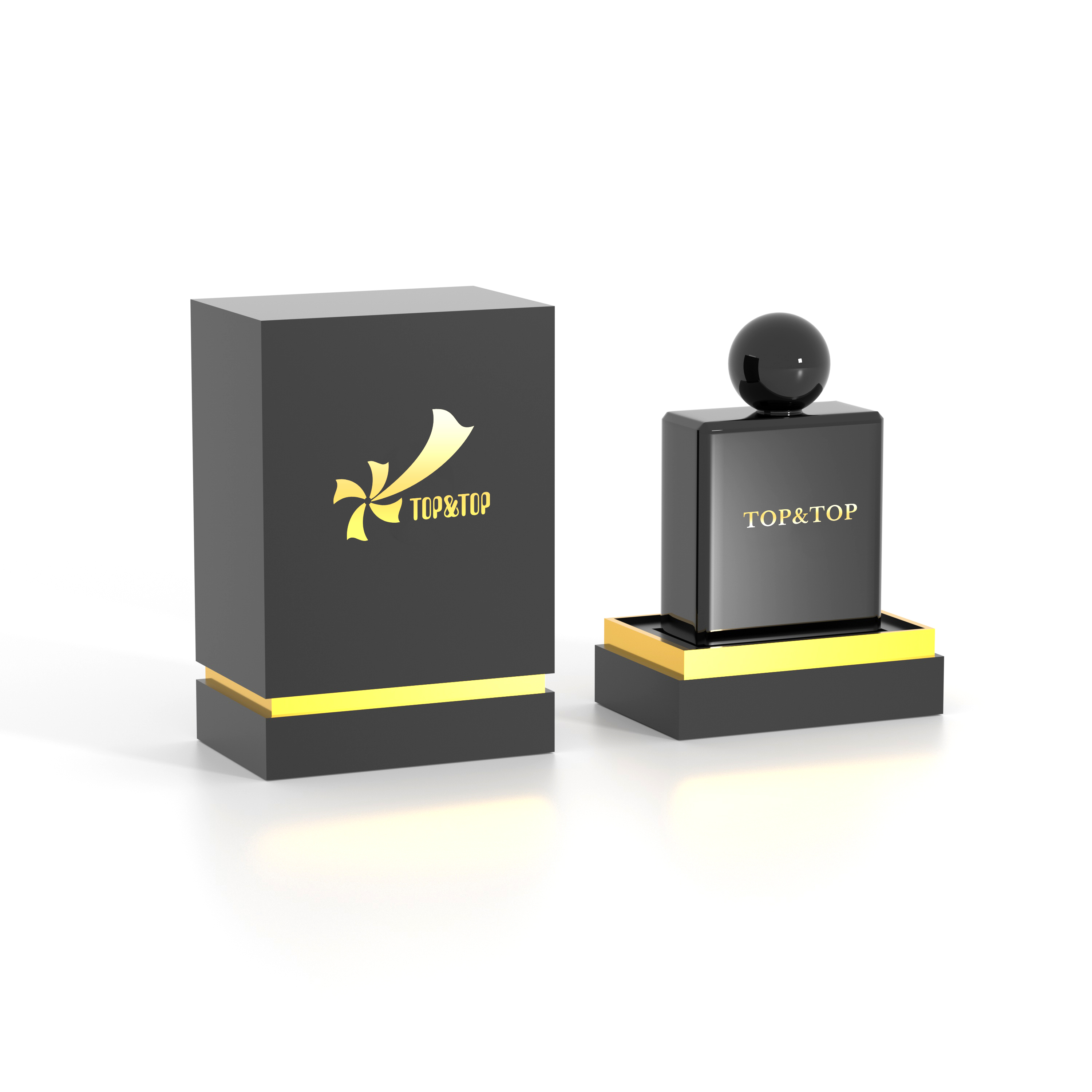 Black perfume box